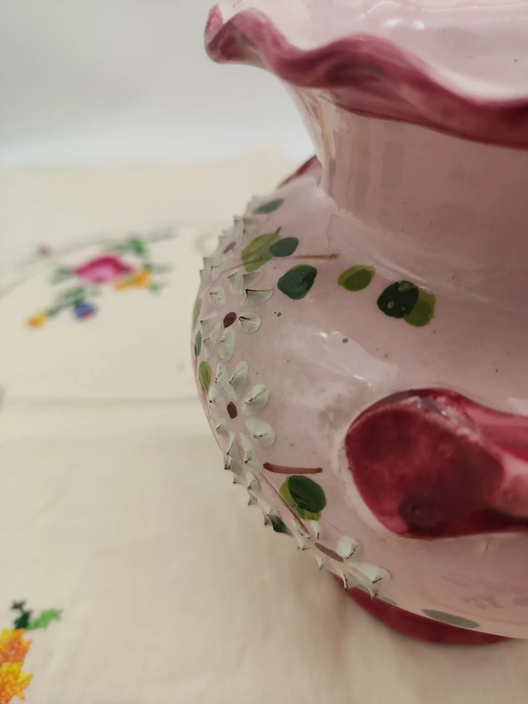 Italienisches Keramik 3er Set, handgefertigt und handbemalt mit schönem 3D Effekt – Bild 6