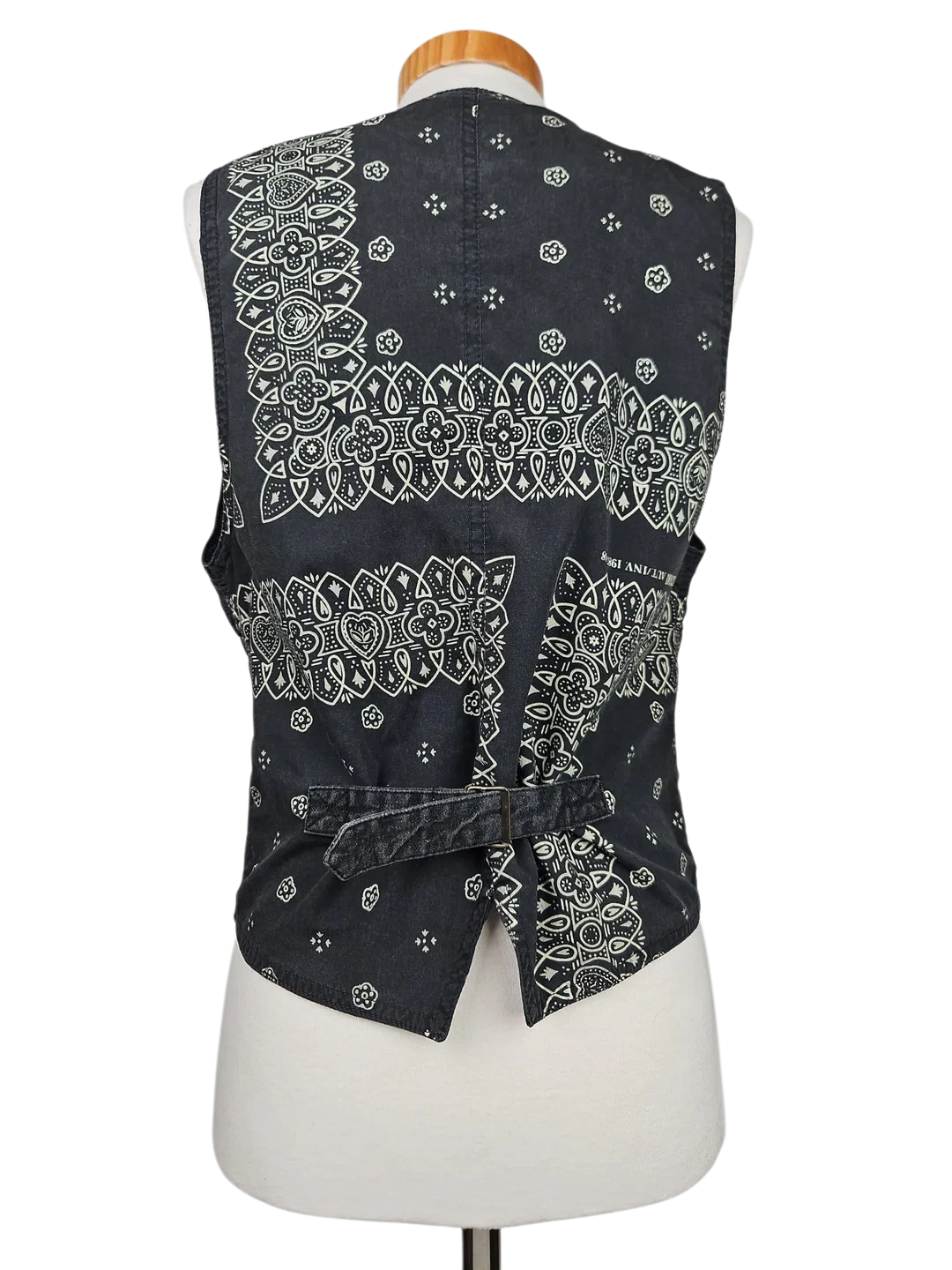MOSCHINO Damen Jeans Weste, schwarz - Gr. M  – Bild 3