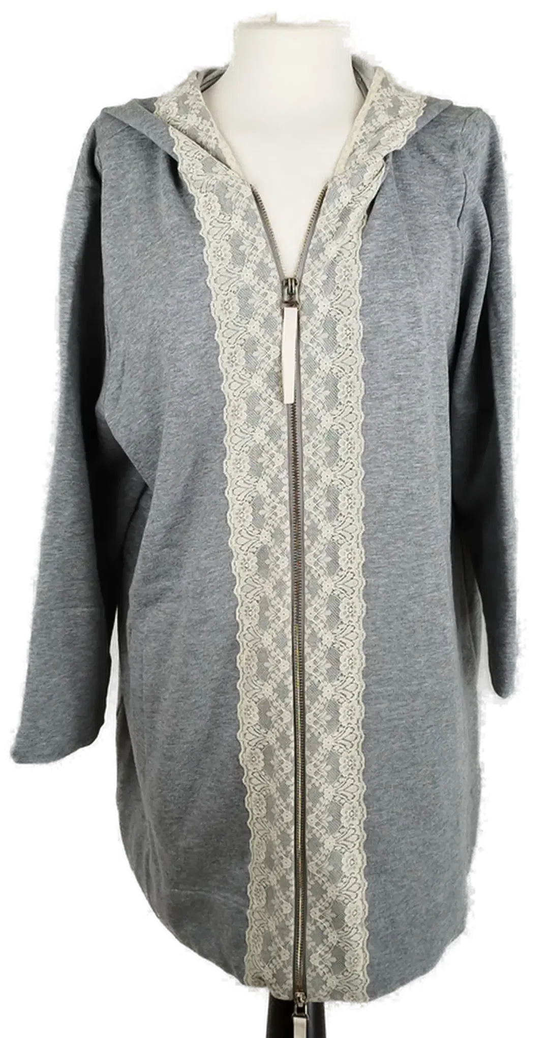 TWINSET Simona Barbieri Hoodie mit Blumenspitz - XL, 100% Baumwolle - Bild 4