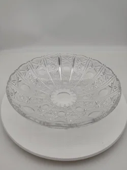 Massive Kristallschale / Glasschale 30 cm  - Bild 1