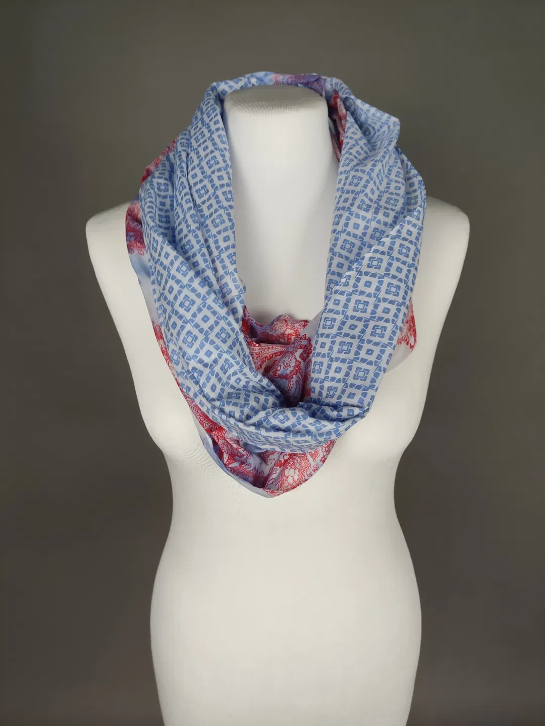 Walbusch Damen Schlauchschal blau-weiß-rot - Bild 4