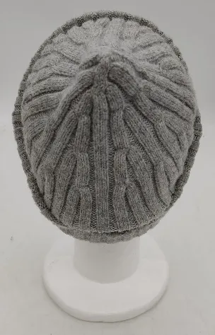 H&M Damenstrickhaube/mütze in hellgrau – Bild 3