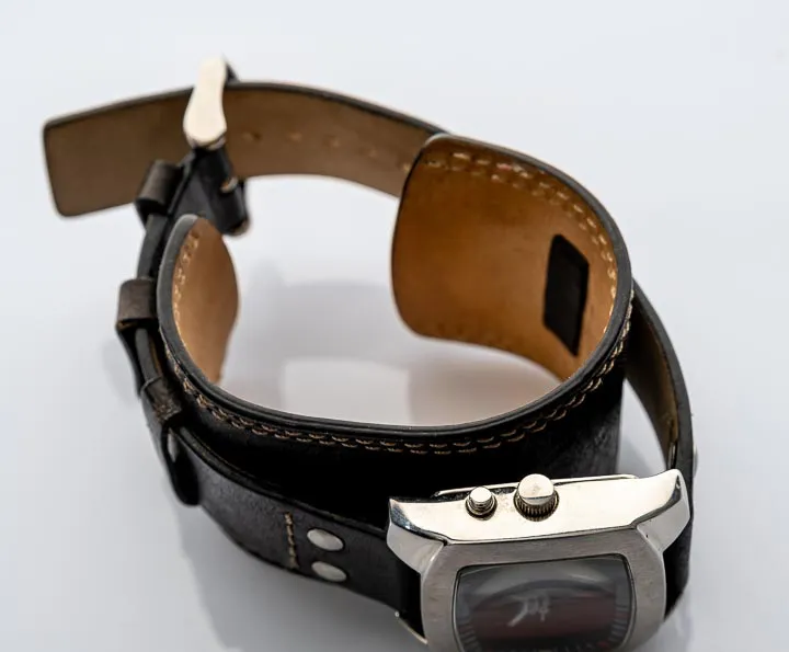 Fossil Damen Armbanduhr mit breitem Lederband – Bild 2