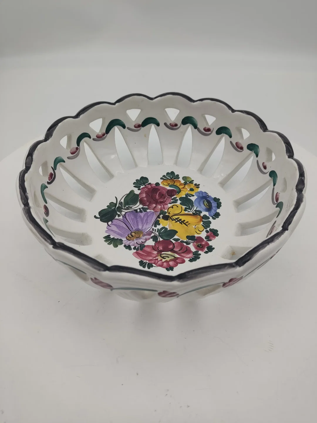 Gmundner Keramik Schale, Serie Bauernblume, Durchmesser 21 cm – Bild 1