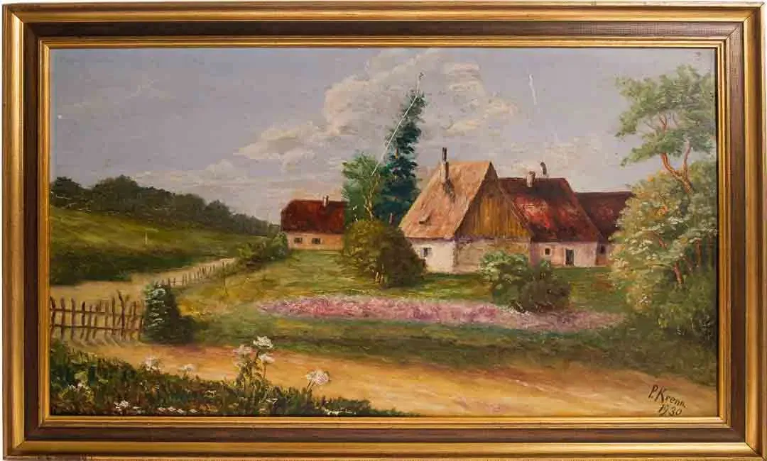 Landschaftsgemälde – signiert „P. Krenn 1930“ - Bild 4