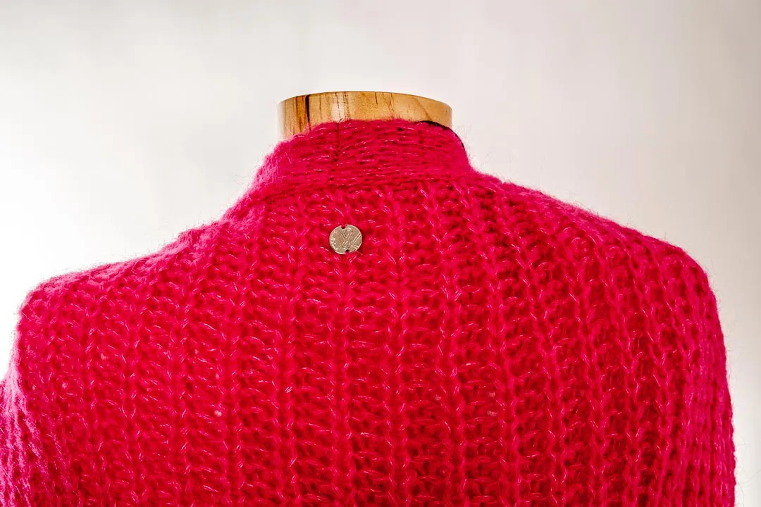 Smith & Soul Strickweste magenta Gr. L mit Etikett – Bild 2