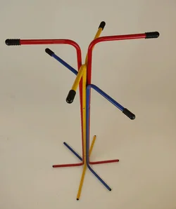 Vintage-Garderobe IKEA PLAGG - 90er-Jahre - rot/gelb/blau - Bild 5