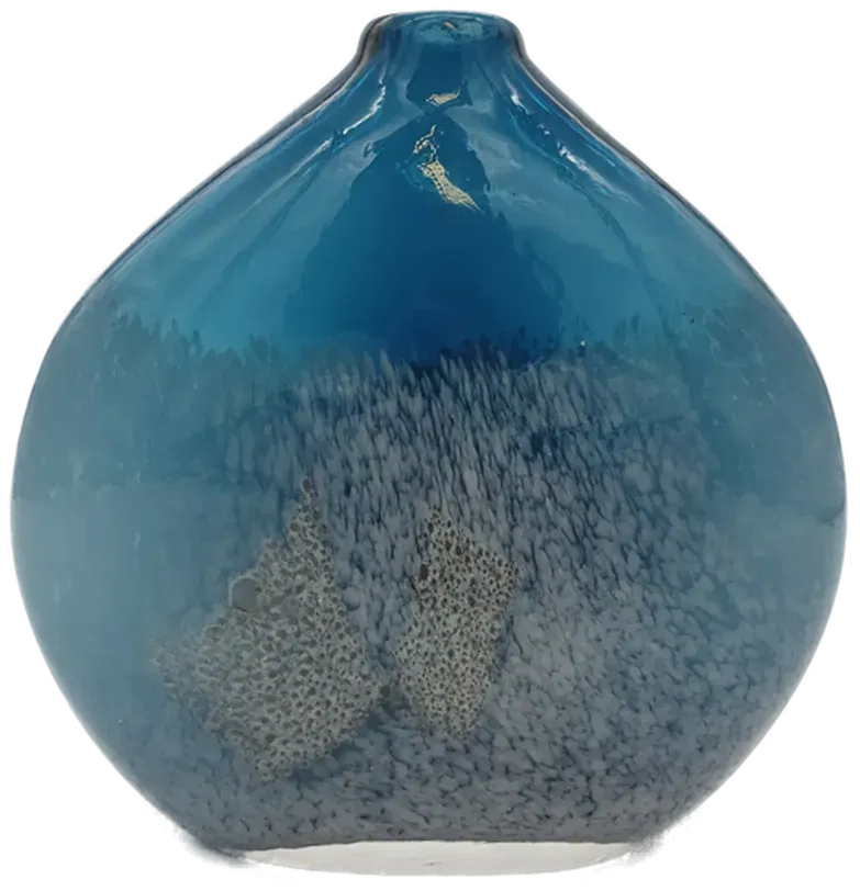 Glasvase Blau Gemustert - Bild 4