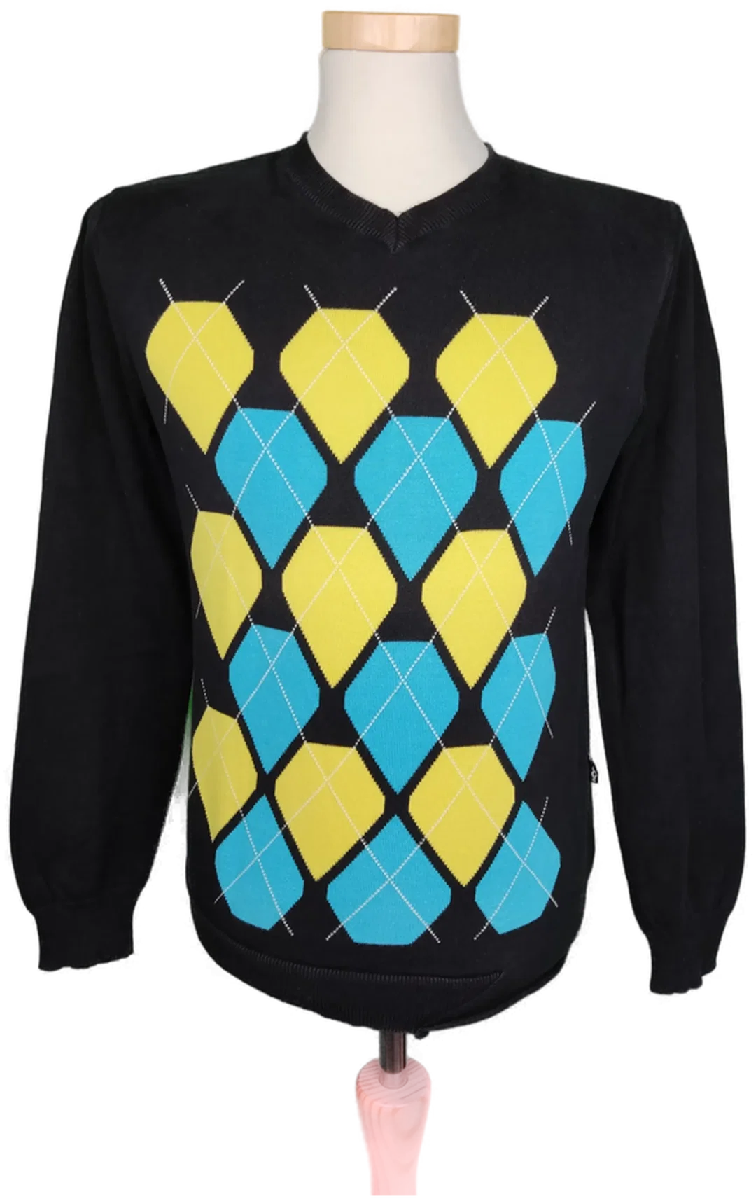 Volcom Herren Pullover schwarz mit Karo - M - Bild 1