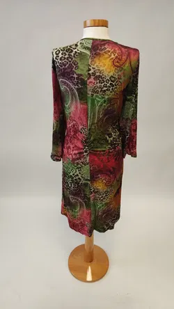 COMMA Damenkleid mehrfarbig gemustert - Gr. 44 - Bild 3