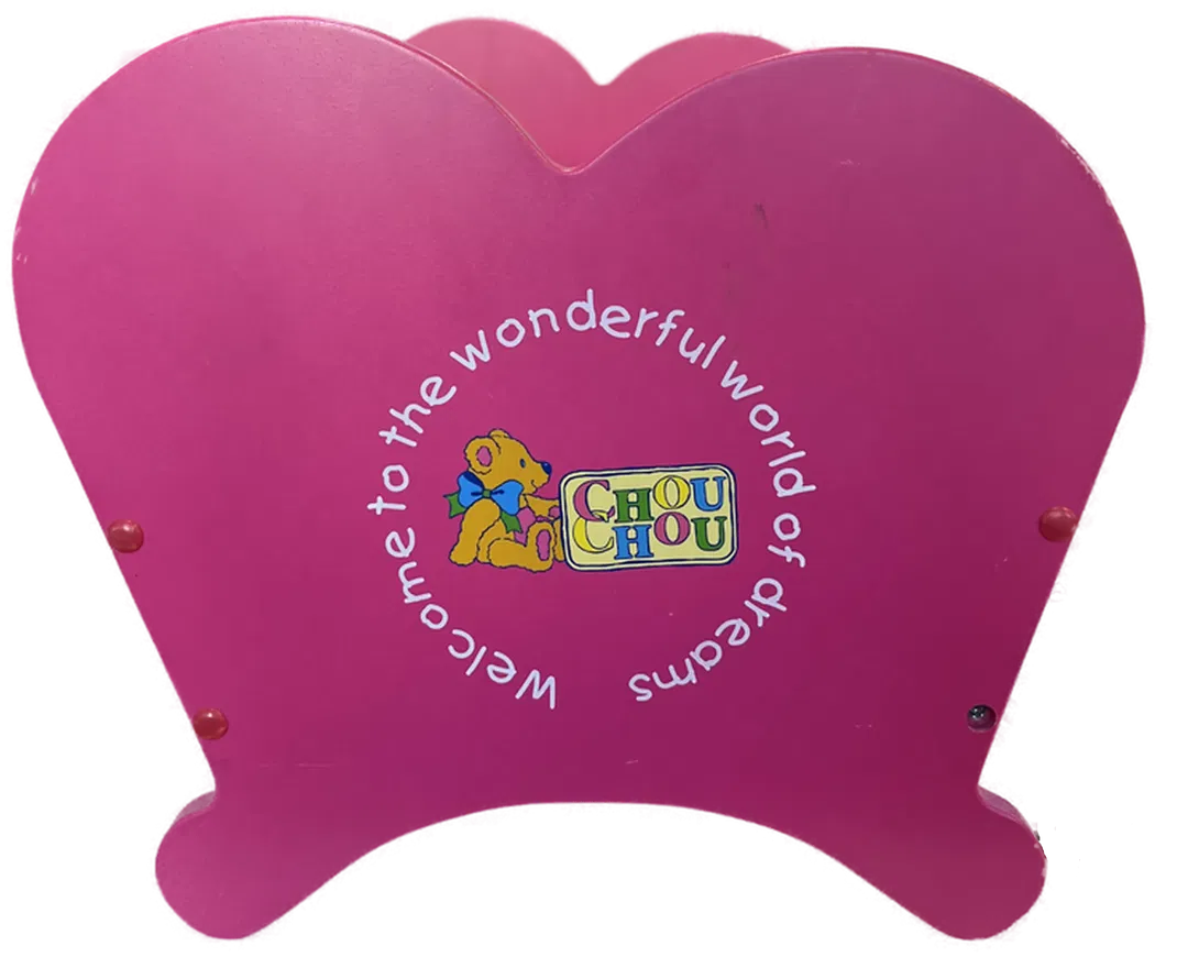 CHOU CHOU Holz-Puppenwiege rosa - Bild 1