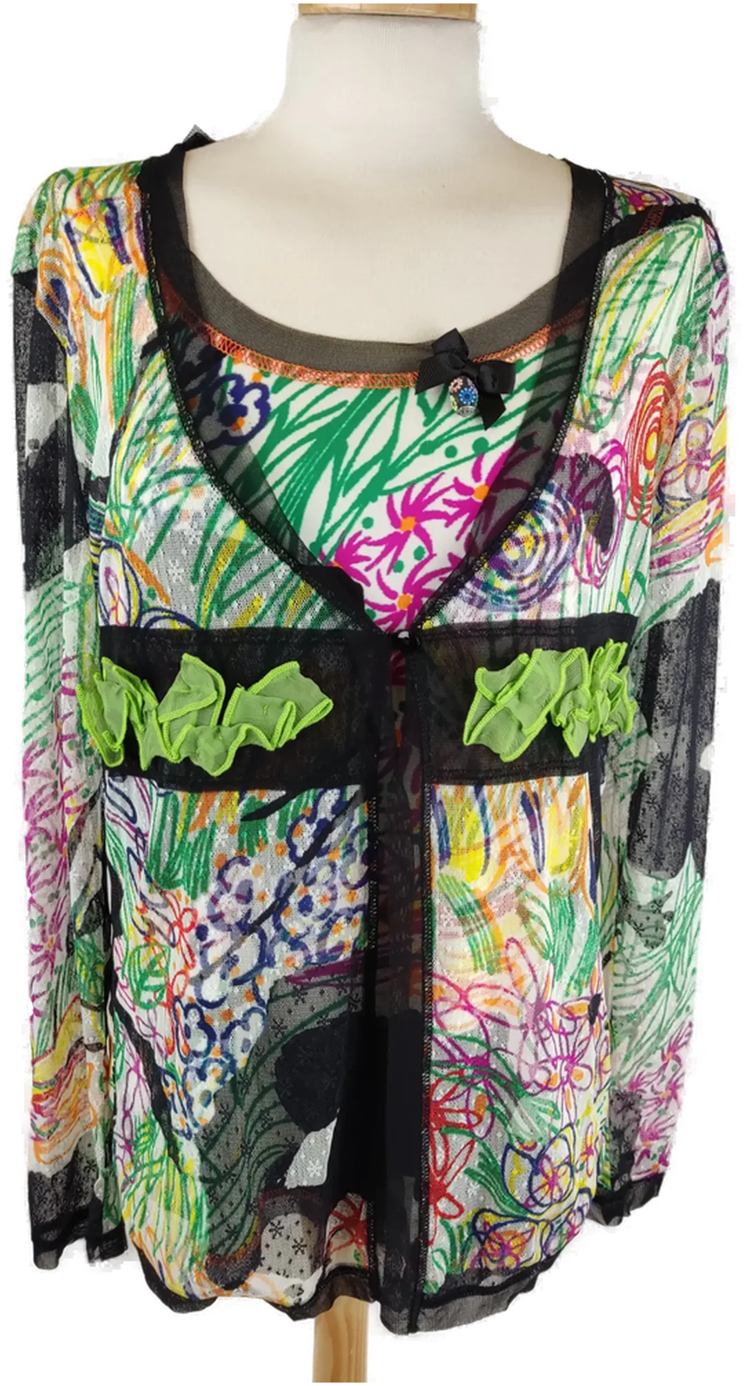 FLAMM Damen Zweiteiler Bunt gemustert - L/40 - Bild 1