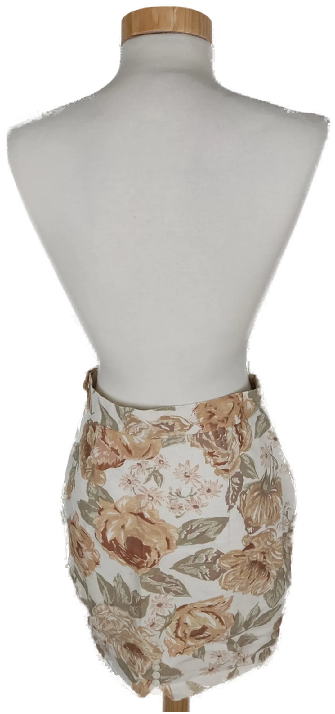 Rock "Aigner", kurz, beige mit Muster, Größe 36 – Bild 4