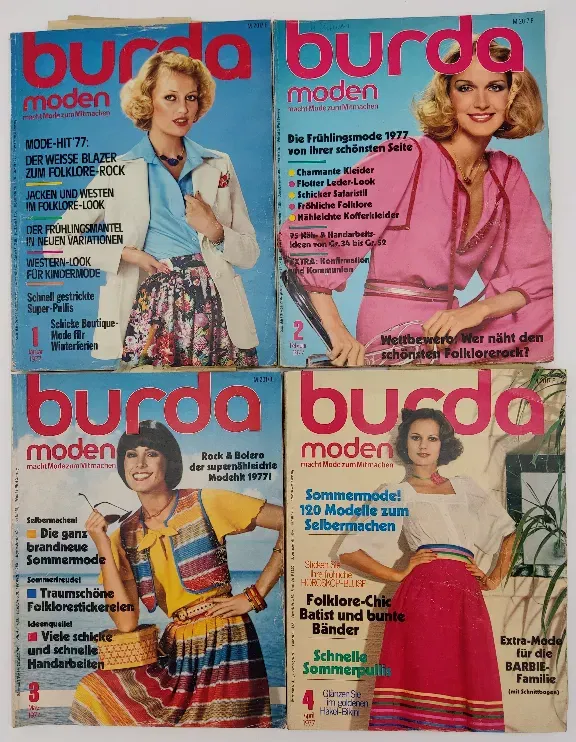 Burda Modezeitschrift 12 Hefte 1977 - Bild 2