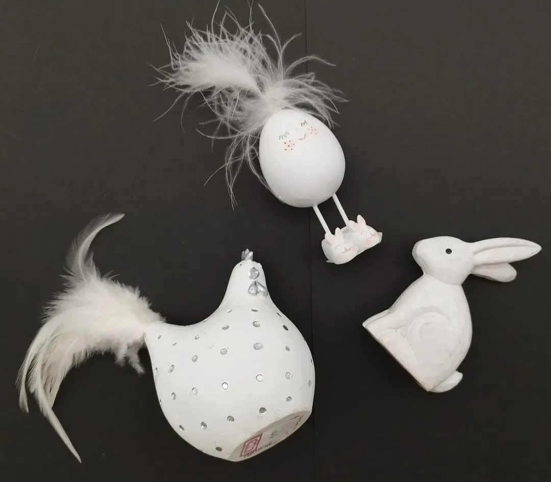 SET kleiner Osterfiguren - 3 Stück / Holz - Bild 1