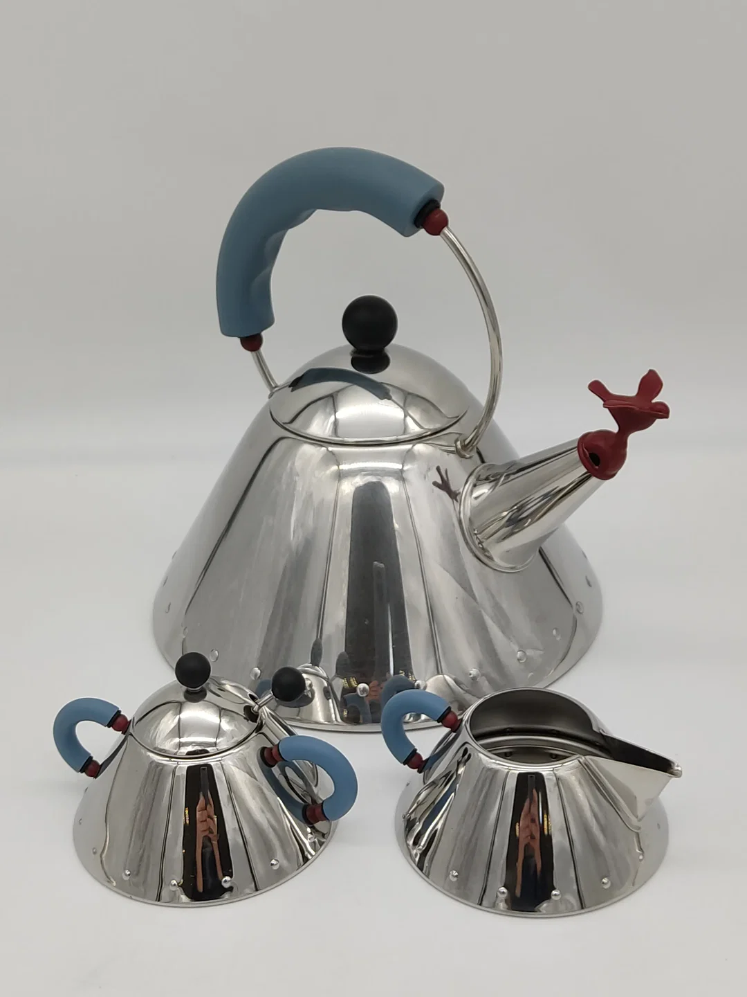 ALESSI Wasserkessel, Zuckerdose & Milchkännchen – Bild 2