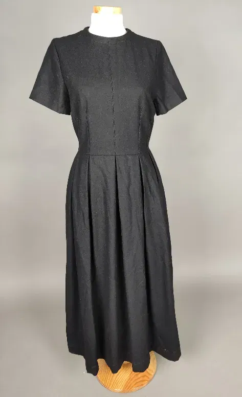 Massimo Dutti Damen Wollkleid schwarz - L / 40 - Bild 4