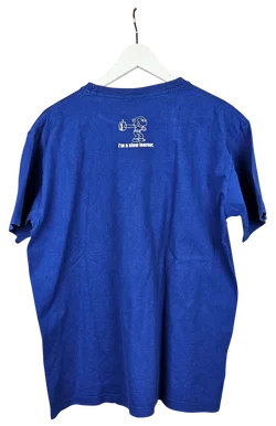 Fun T-Shirt Herren, blau - Gr. XL  - Bild 2