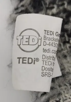 Tedi Damenschal schwarz-weiß quer gestreift mit Fransen - Bild 2