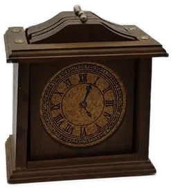 Vintage Set aus Holzuhr - Bild 1