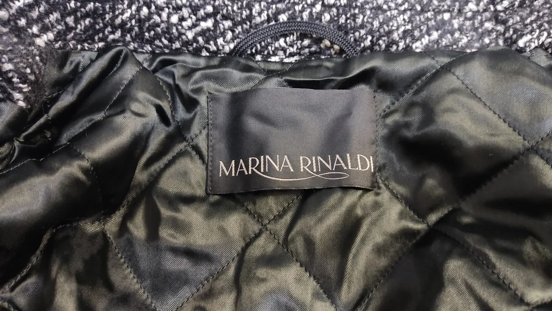 Marina Rinaldi Mantel grau/meliert in Größe 52 - mit Originaletikett – Bild 5