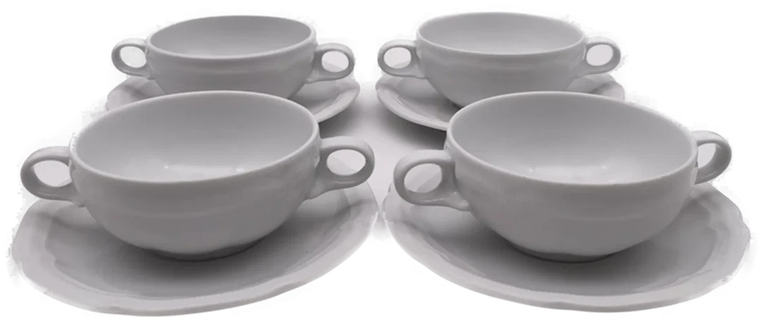 Hutschenreuther, Set 4 Suppentassen, Serie Hotel – Bild 1