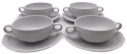 Hutschenreuther, Set 4 Suppentassen, Serie Hotel
