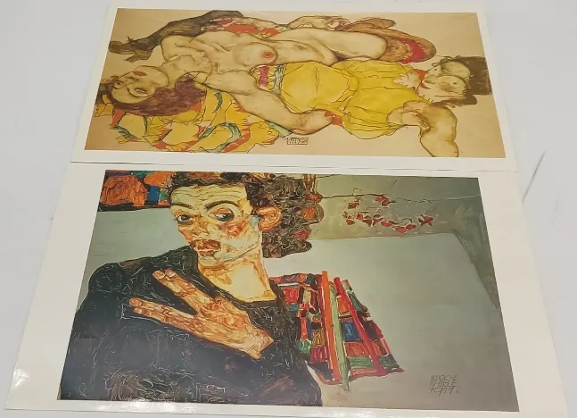 Kunstdruckmappe mit 12 Kunstdrucke 5 von Egon Schiele 4 von Keith Haring – Bild 4