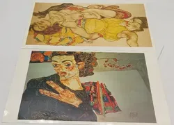Kunstdruckmappe mit 12 Kunstdrucke 5 von Egon Schiele 4 von Keith Haring - Bild 4