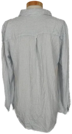 Esprit Damen Bluse Hemd blau weiß gestreift - M/38 - Bild 2