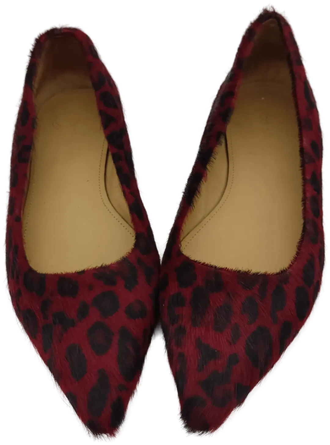 UGG Damenballerinas Leder / Animalprint rot-schwarz - Gr. 39 - Bild 4