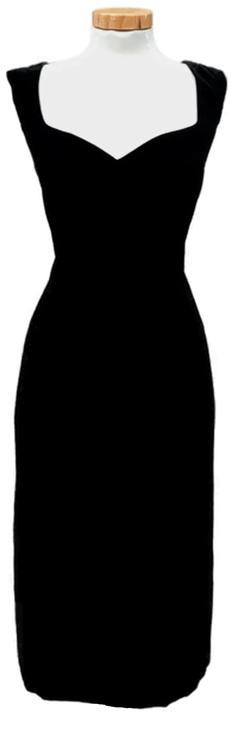 Augustat Damen Samt-Midikleid schwarz Gr. XXL - Bild 4