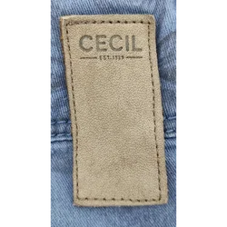 CECIL Damenjeans mit Schmetterlingsmuster blau - Gr. 28 - Bild 5