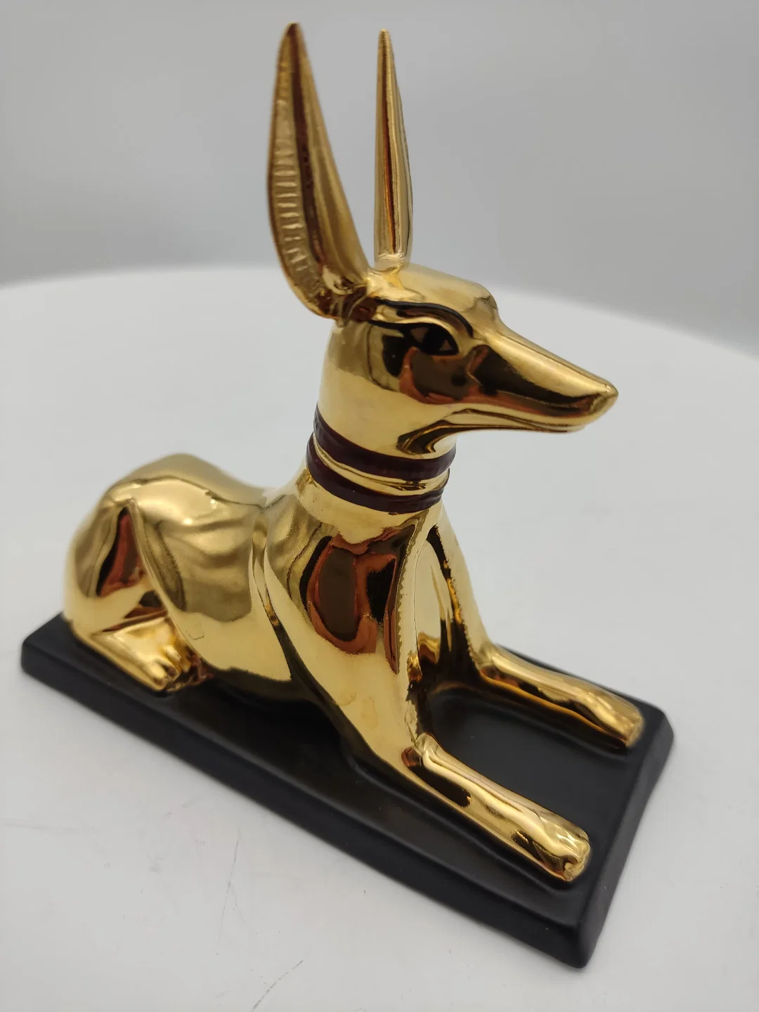 Anubis 'The jackal god' Porzellan & Zertifikat von Franklin Mint | Limitierte Rarität - Bild 1