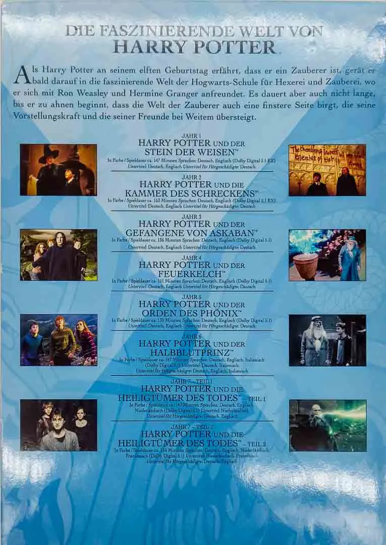 Harry Potter: The Complete Collection mit 8 DVDs! – Bild 2