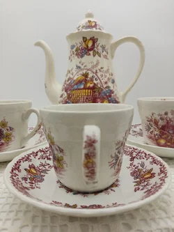 Royal Tudor 'Fruits & Flowers Kaffee- und Teeservice Keramik | Englischer Schatz - Bild 14