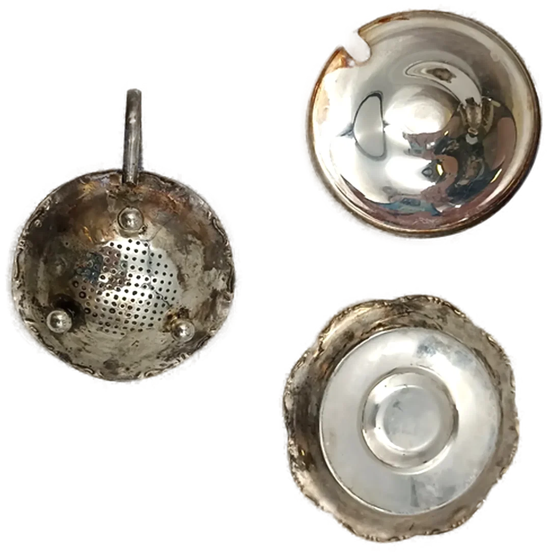 Teesieb-Set mit Schale und Deckel – Bild 4