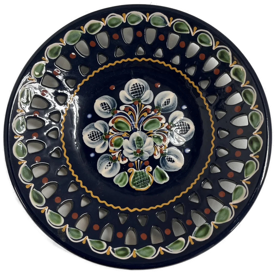 Exklusiver Wandteller in Blau, 27 cm - Hochwertige Dekoration - Bild 1