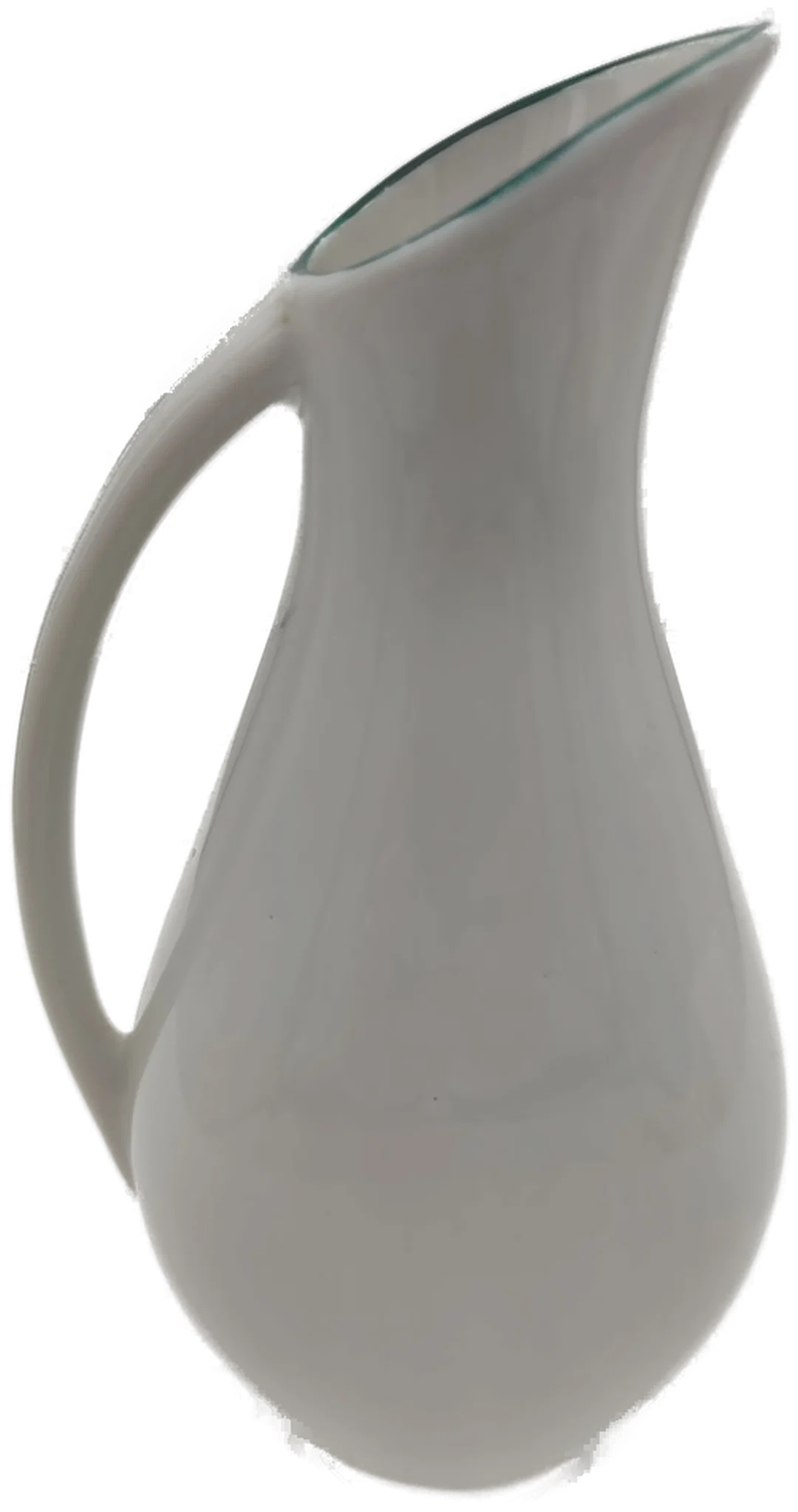 Porzellanvase mit Blumenmotiv aus Unterweissbach | DDR-Ostalgie Henkelvase – Bild 2
