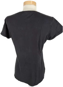 Bedrucktes Damen-T-Shirt - Größe M, schwarz - Bild 3