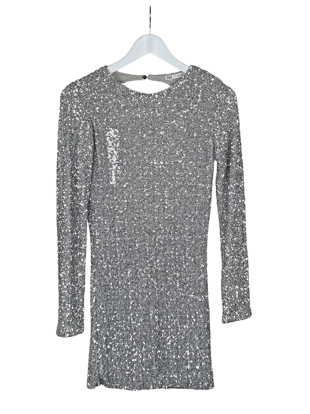 ZARA Damen Partykleid, silber - Gr. M - Bild 1