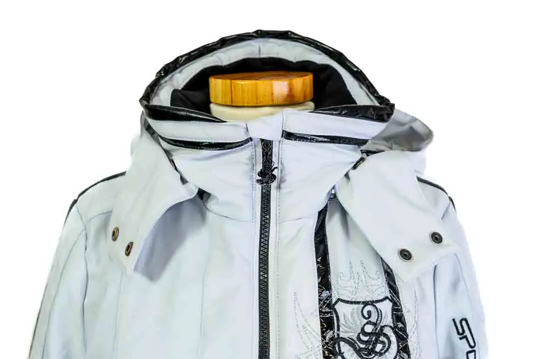SP Kitzbühel Sportalm Damen Skijacke weißgrau/schwarz Gr. 36 – Bild 2