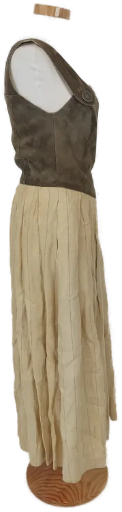 Damen Trachtenkleid, olivgrün-beige - Gr. S/36 – Bild 2