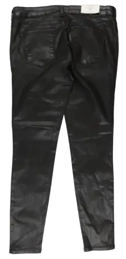Zara Damen Hose schwarz coated - Gr. EUR 38 - Bild 2