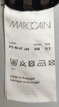 Marc Cain Sports Damenshirt gestreift grau/schwarz Gr. S - Bild 4