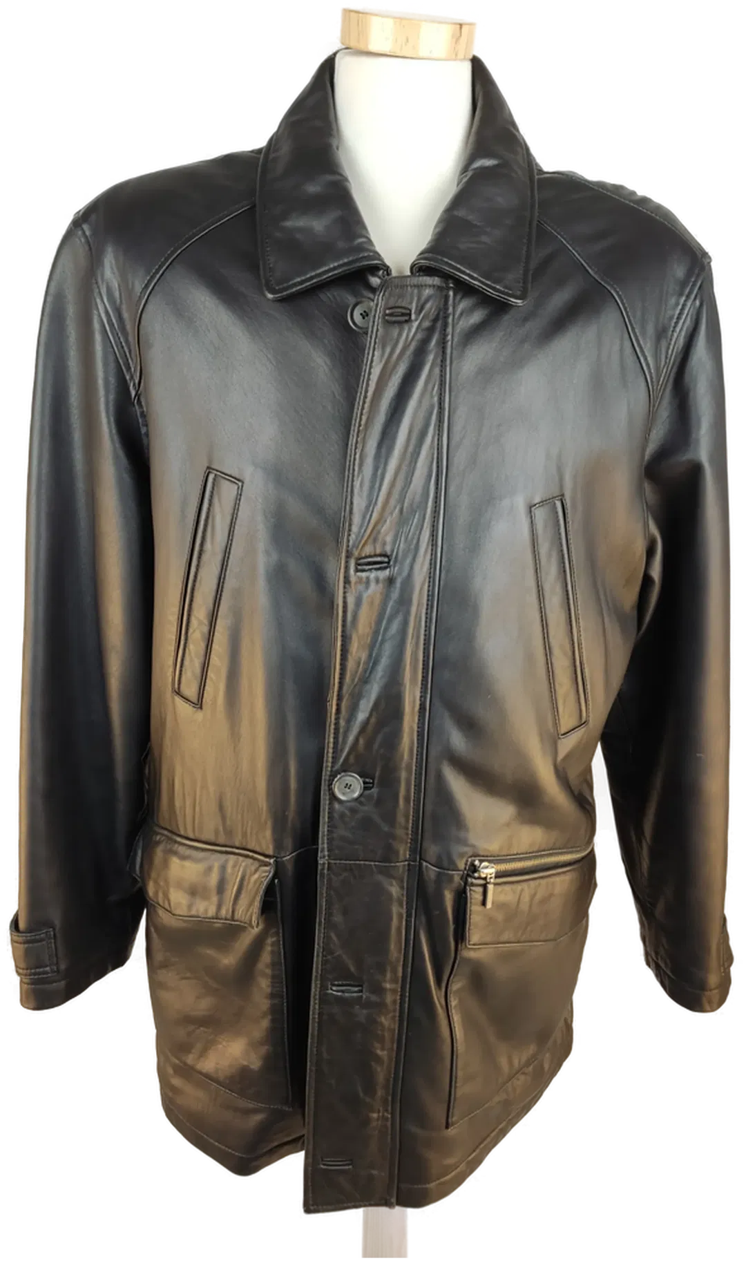 Healey Herren Lederjacke / schwarz - XL/52 - Bild 4