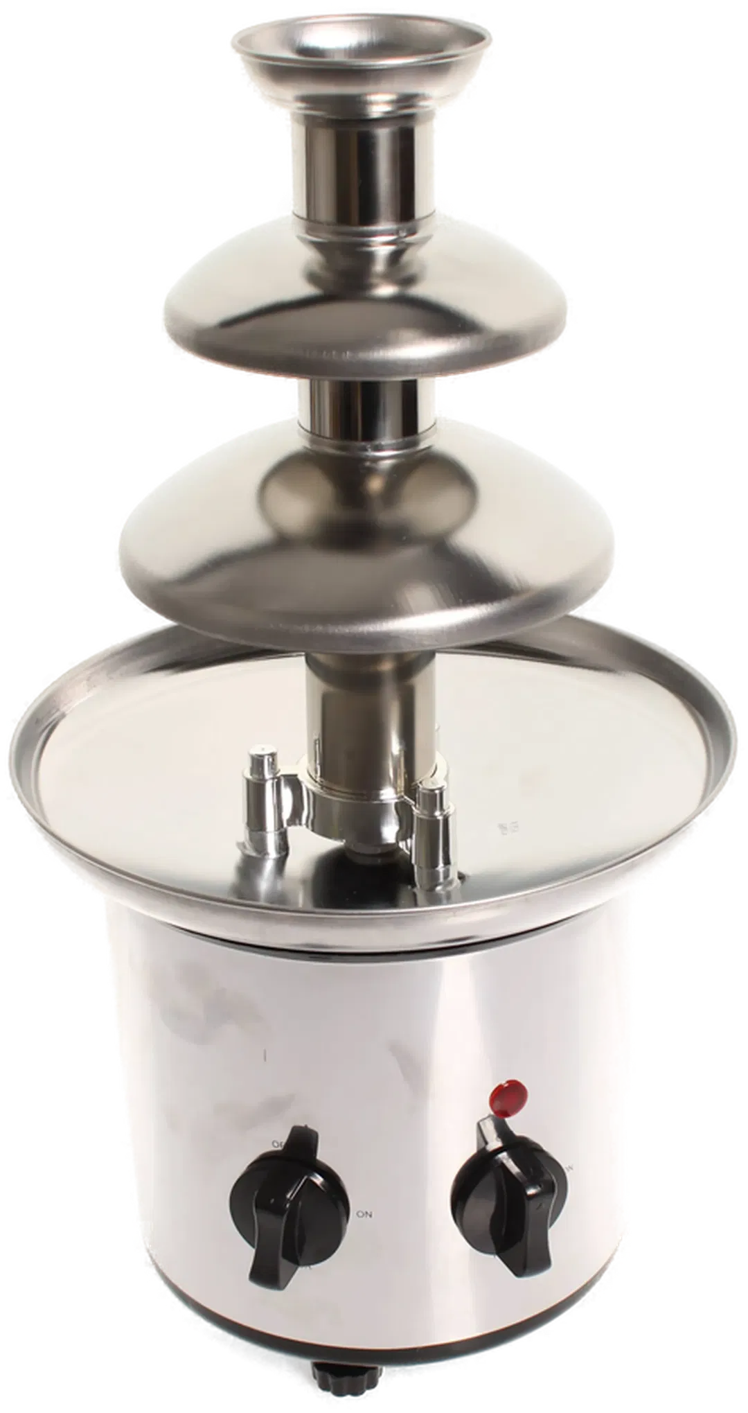 Schokobrunnen 3-stufig aus Edelstahl, ca. 38 cm Höhe, inkl. Rezeptbuch „Larousse Schokolade“ - Bild 4