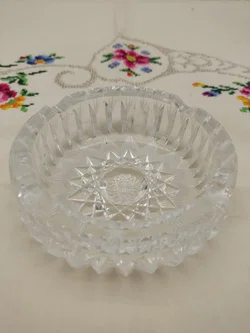 Kleiner Kristallglas Aschenbecher, D / 10 cm - Bild 2