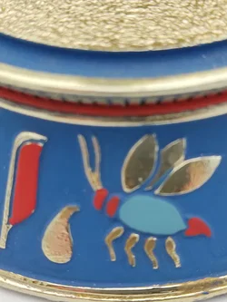 'The sacred  bast cat' Porzellan mit Glaskuppel & Zertifikat von Franklin Mint | Ägyptischer Schatz - Bild 17