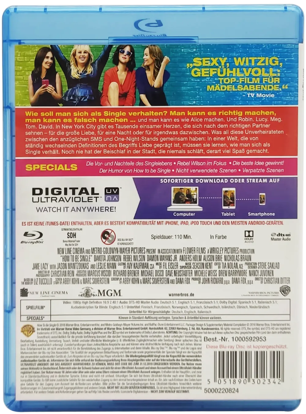 Blu-Ray "How To Be Single" mit Dakota Johnson und Rebel Wilson – Bild 2